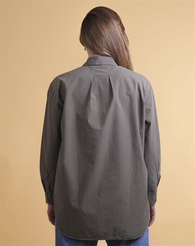 Elsk - Poplin Skjorte - Mossy Bark